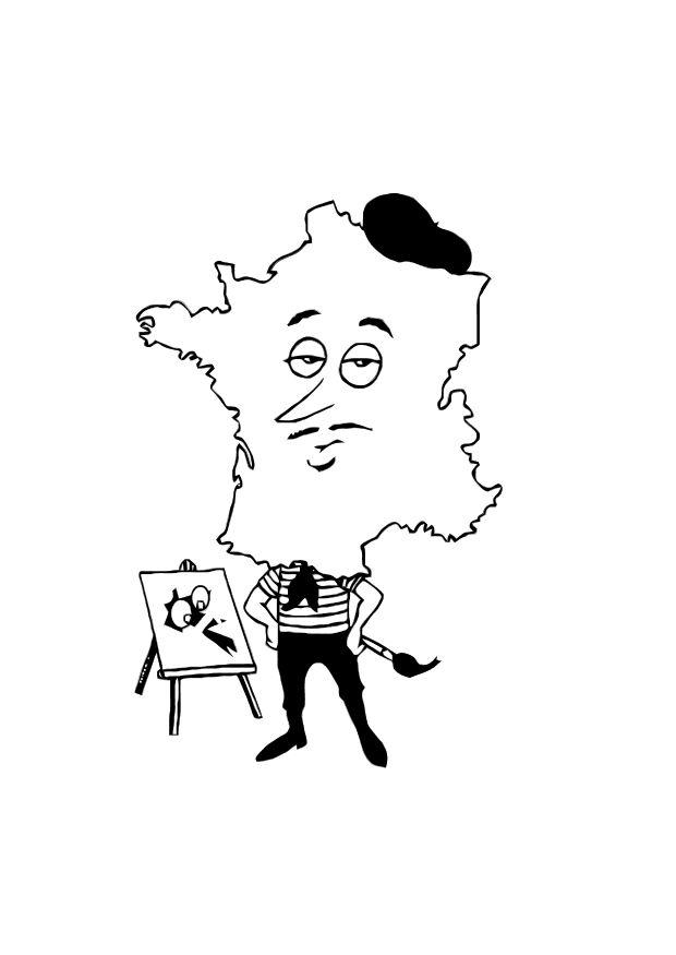 frankrike Fargeleggingsbilde frankrike