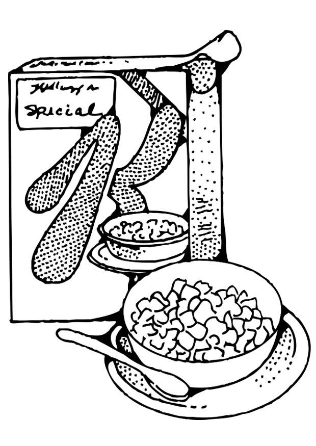 frokostblanding Fargeleggingsbilde frokostblanding