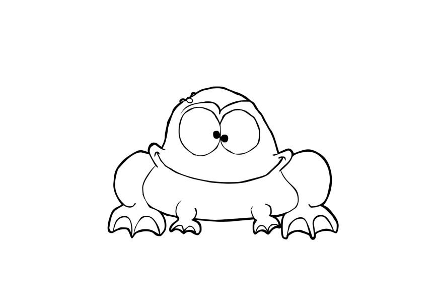 frosk Fargeleggingsbilde frosk