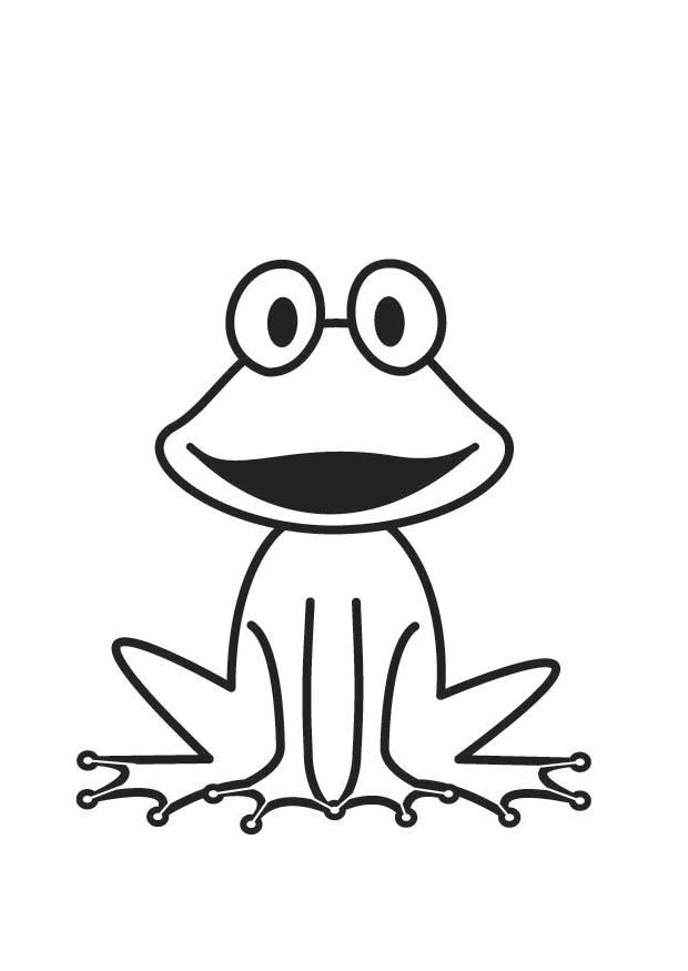 frosk Fargeleggingsbilde frosk