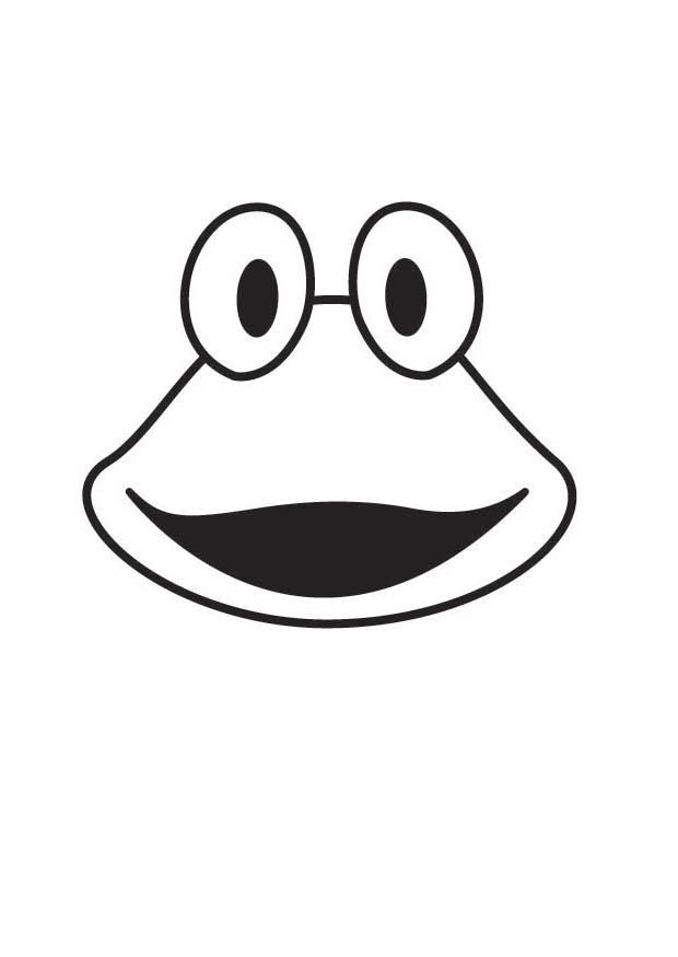 froskehode Fargeleggingsbilde froskehode