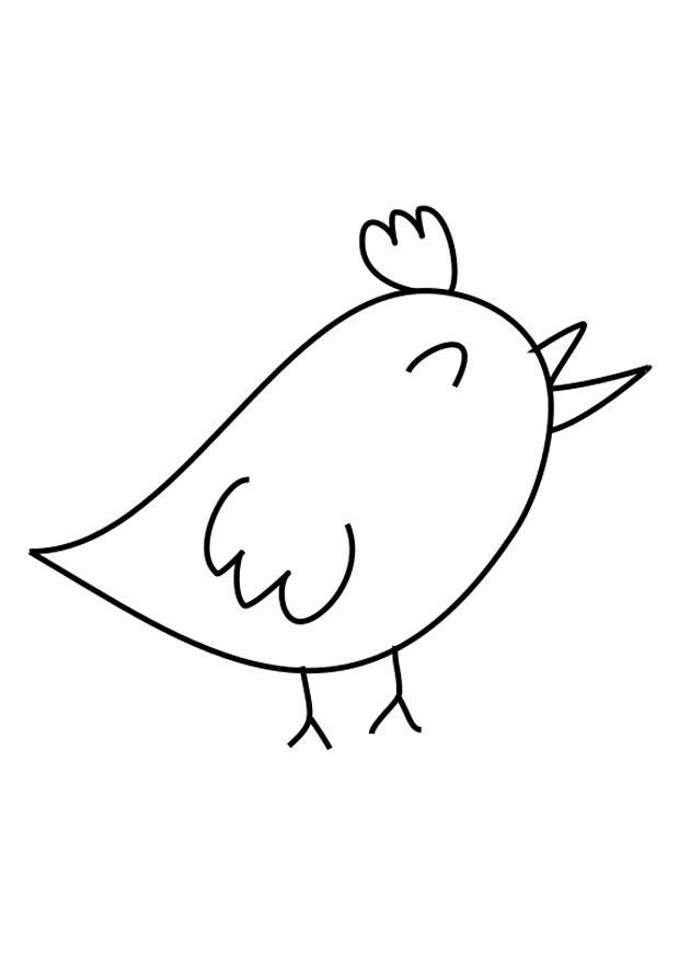 fugl Fargeleggingsbilde fugl