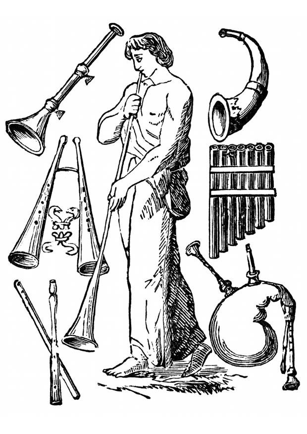 gamle instrument Fargeleggingsbilde gamle instrument