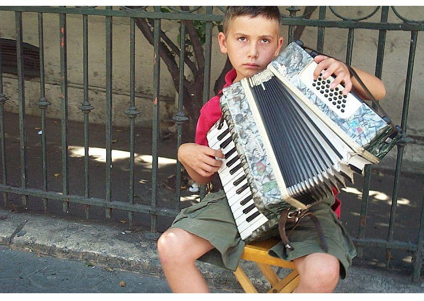 Foto gatemusiker i istanbul