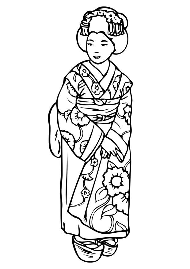 geisha Fargeleggingsbilde geisha