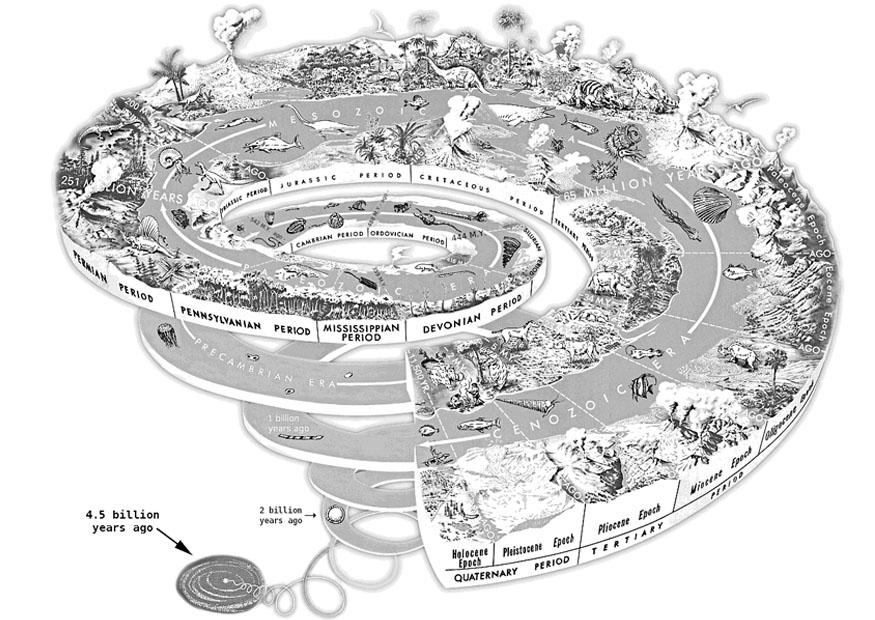 geologisk spiral Fargeleggingsbilde geologisk spiral