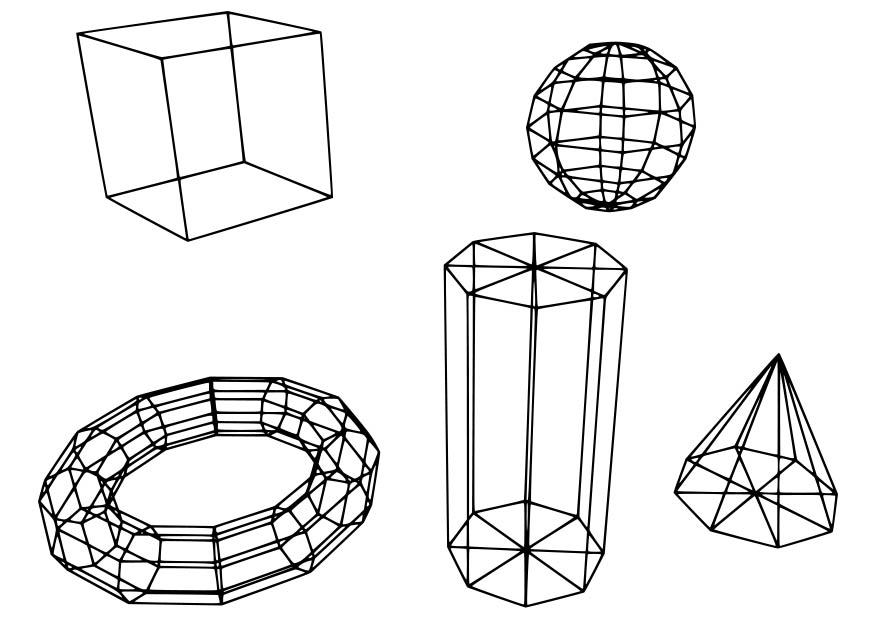 Fargeleggingsbilde geometriske figurer