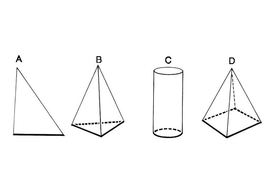 Fargeleggingsbilde geometriske figurer - base