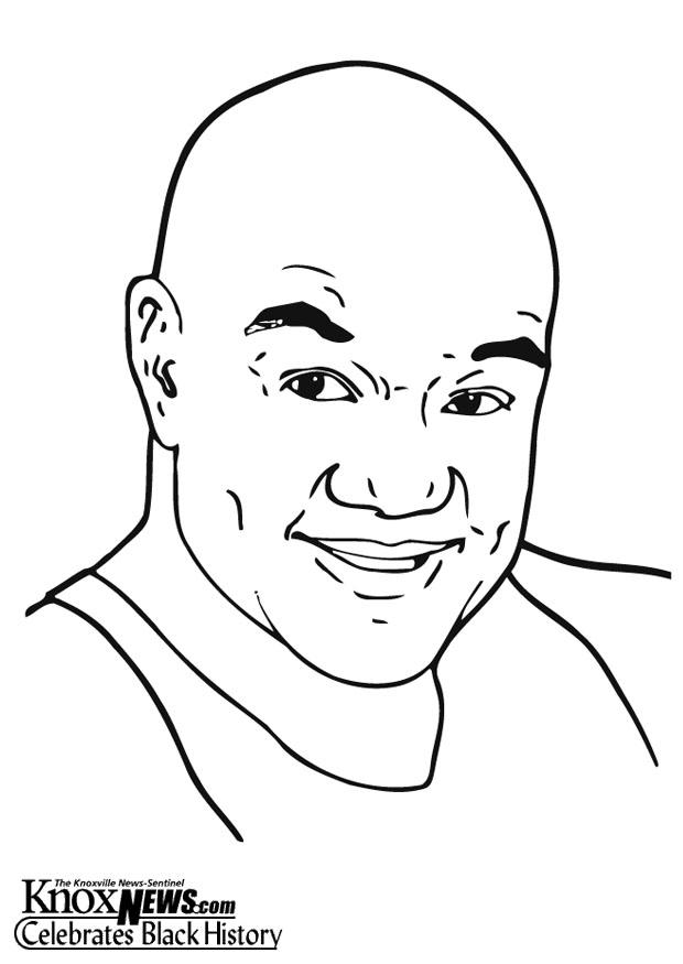 Fargeleggingsbilde george foreman