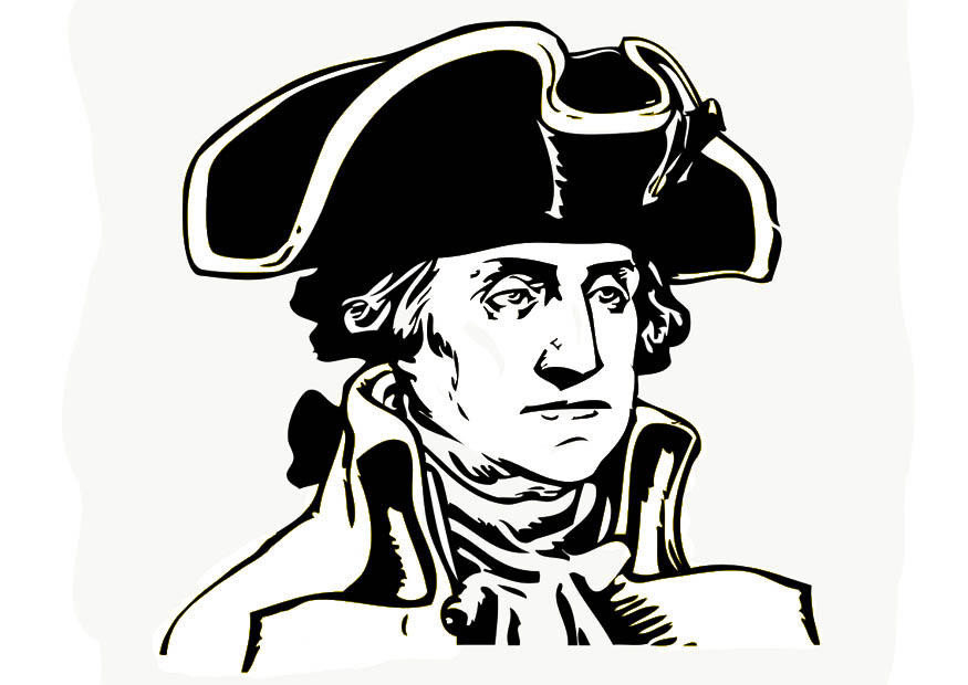 Fargeleggingsbilde george washington