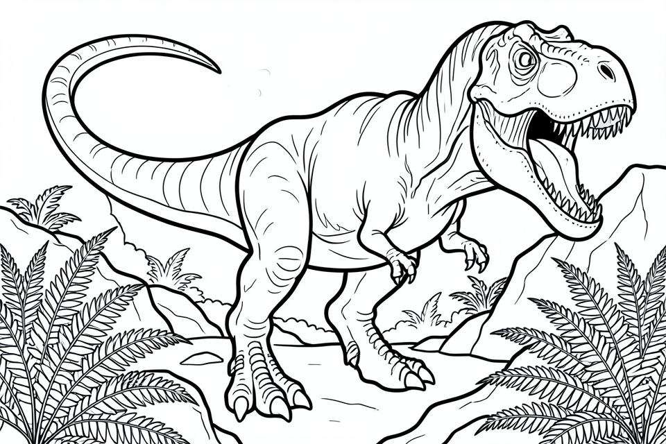 giganotosaurus Fargeleggingsbilde giganotosaurus