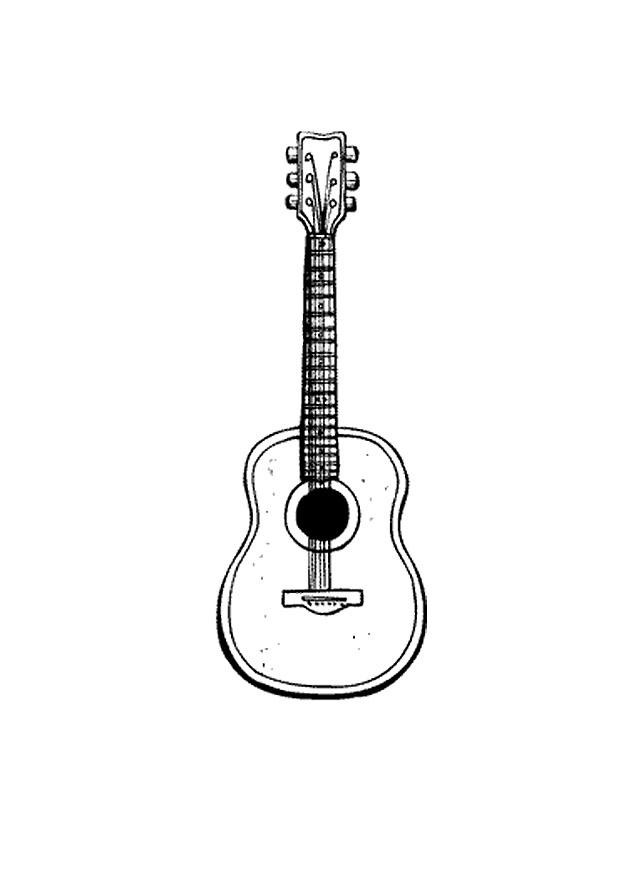 gitar Fargeleggingsbilde gitar