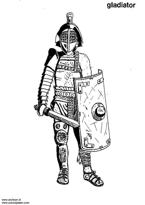 gladiator Fargeleggingsbilde gladiator
