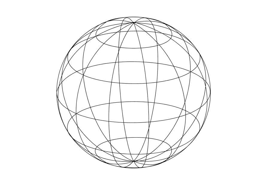 Fargeleggingsbilde globus