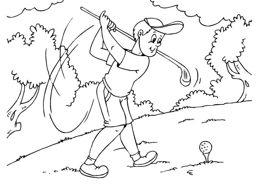 golf Fargeleggingsbilde golf