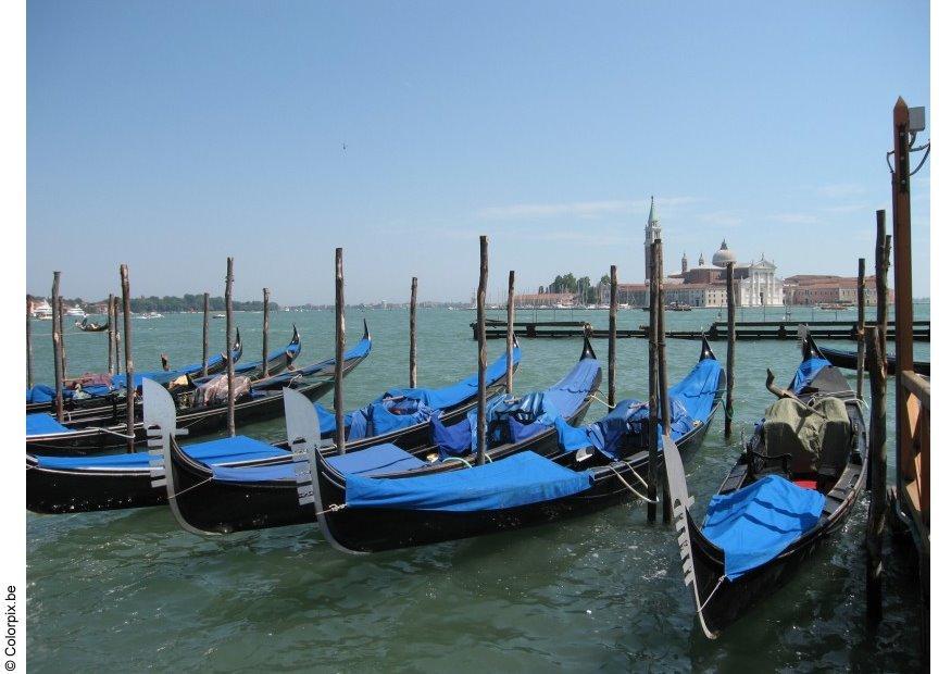 Foto gondoler i venezia