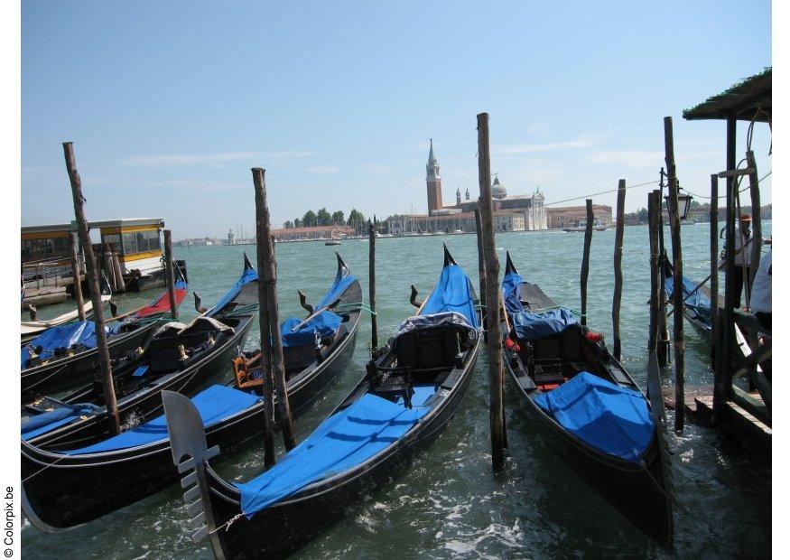 Foto gondoler i venezia