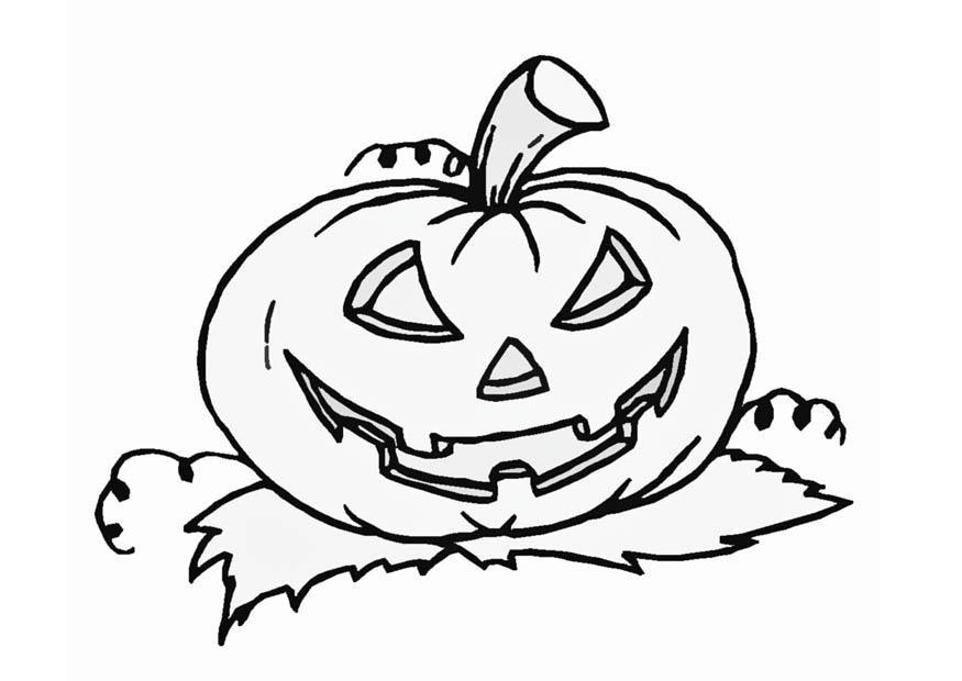 Fargeleggingsbilde gresskar - halloween