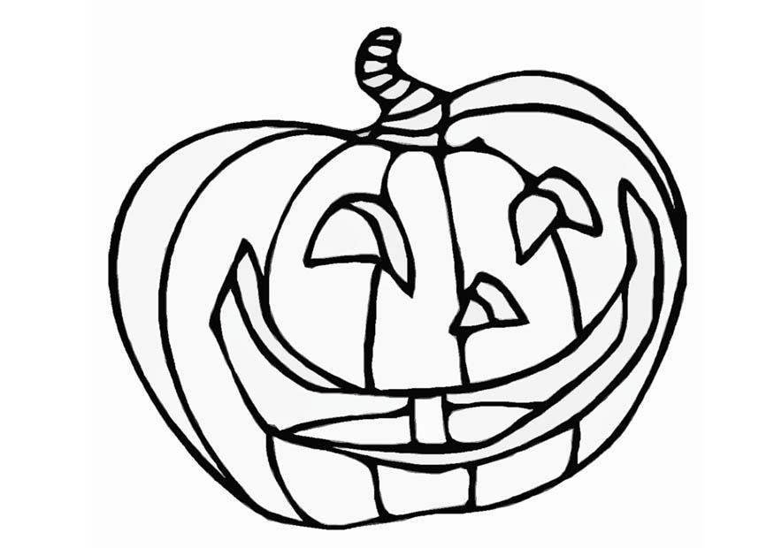 Fargeleggingsbilde gresskar - halloween