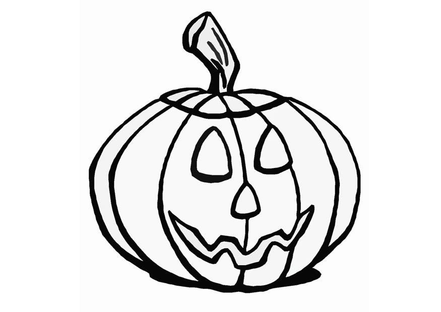Fargeleggingsbilde gresskar - halloween
