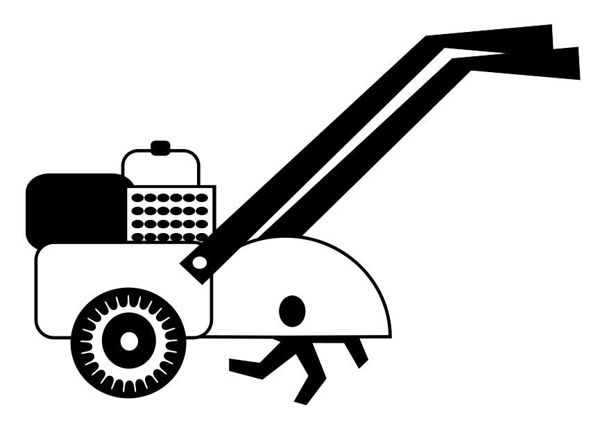 gressklipper Fargeleggingsbilde gressklipper