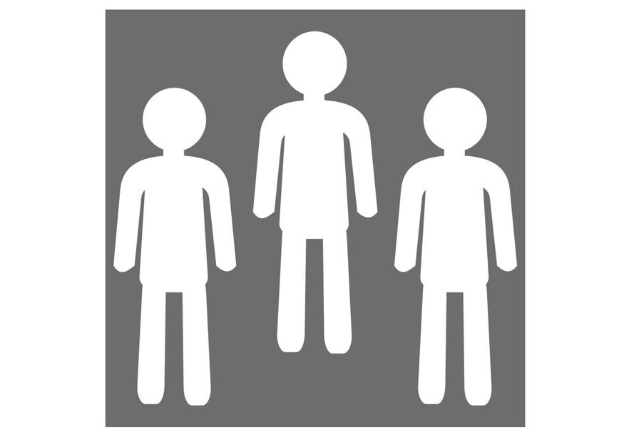 Fargeleggingsbilde gruppe