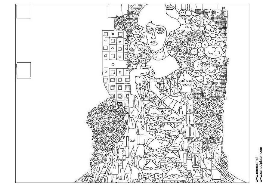 Fargeleggingsbilde gustav klimt