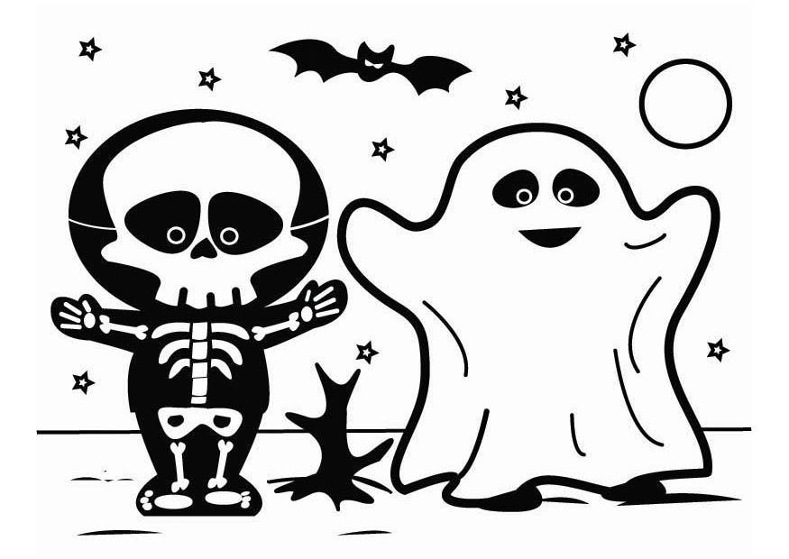 Fargeleggingsbilde halloween