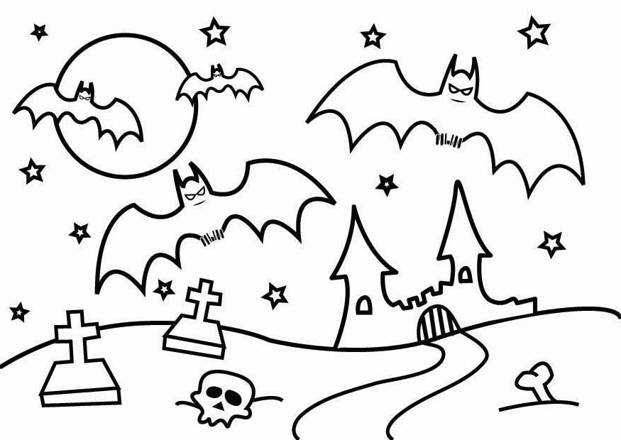 Fargeleggingsbilde halloween