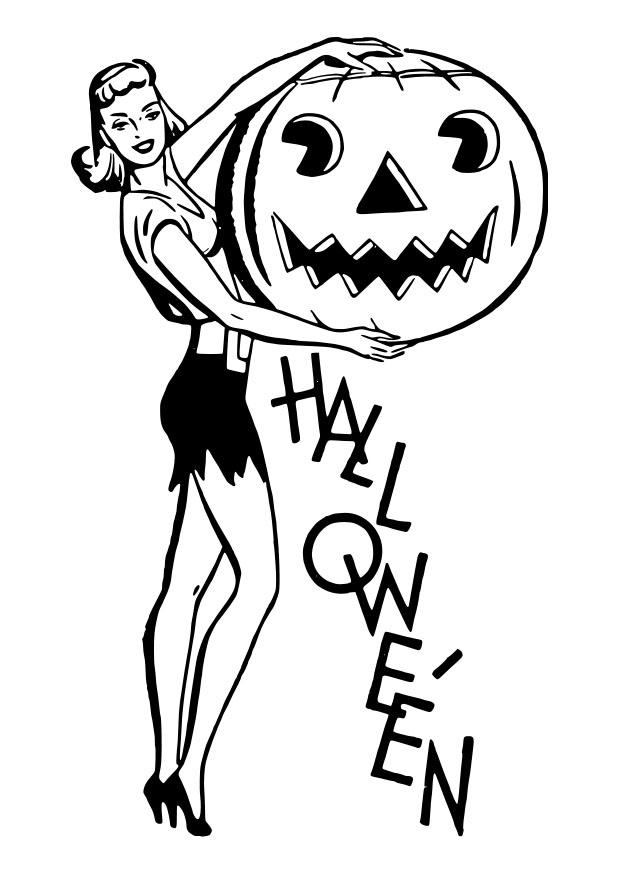Fargeleggingsbilde halloween