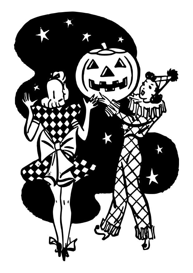 Fargeleggingsbilde halloween