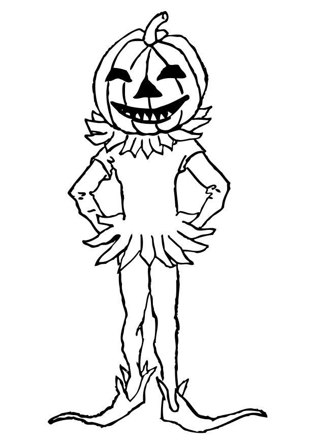 Fargeleggingsbilde halloween-maske
