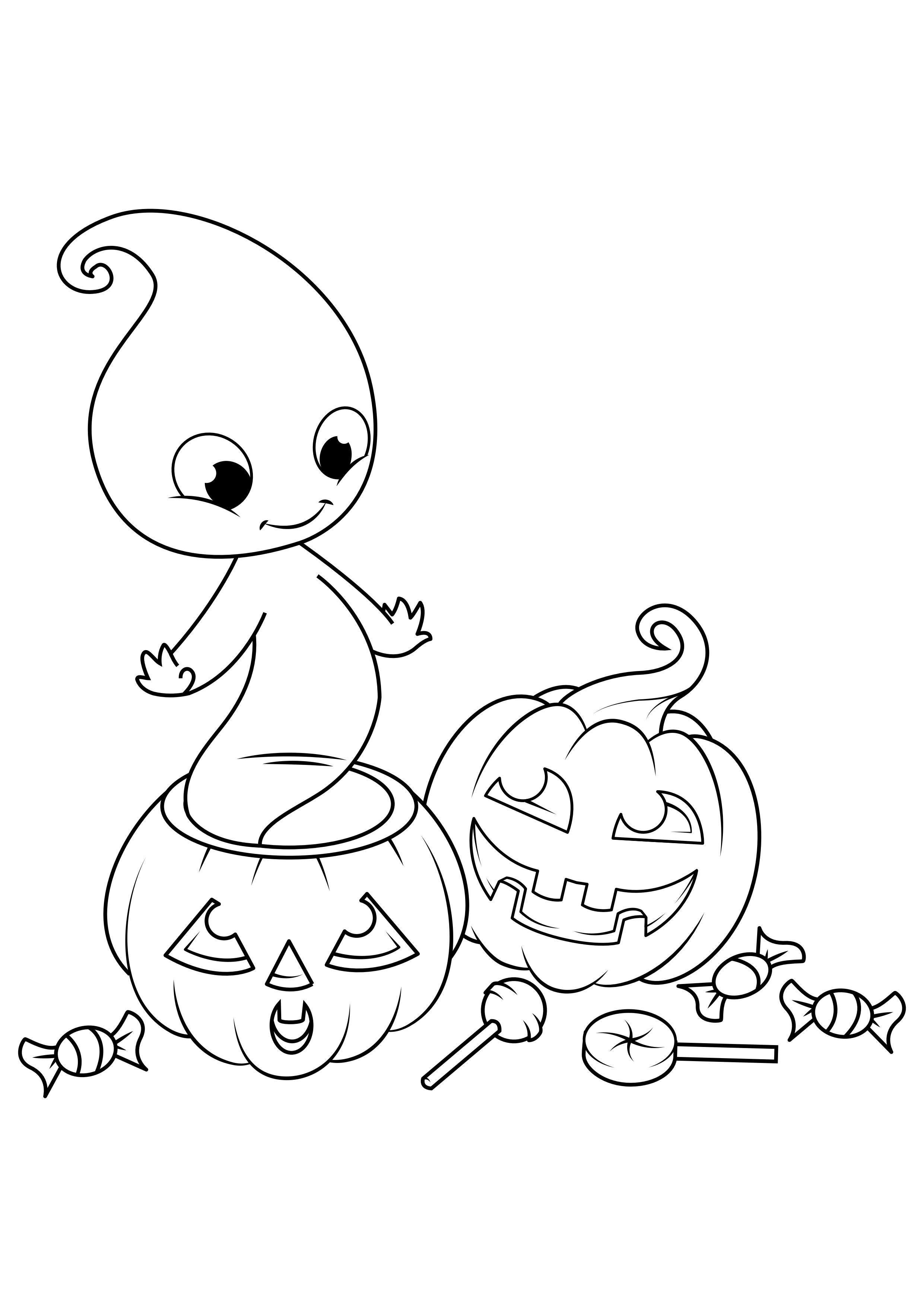 Fargeleggingsbilde halloween -spA¸kelse