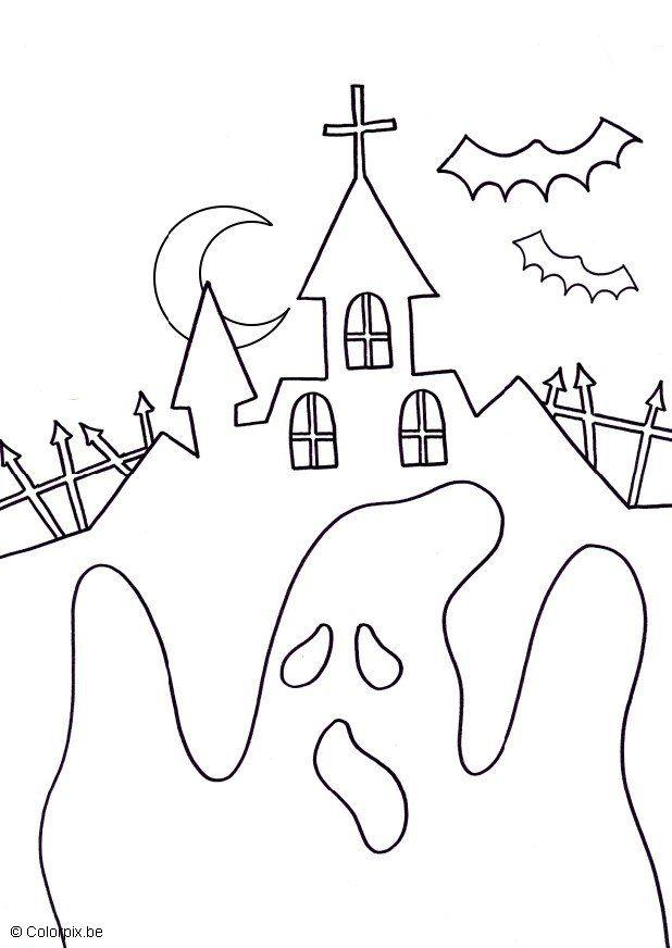 halloween - spA¸kelse Fargeleggingsbilde halloween - spA¸kelse