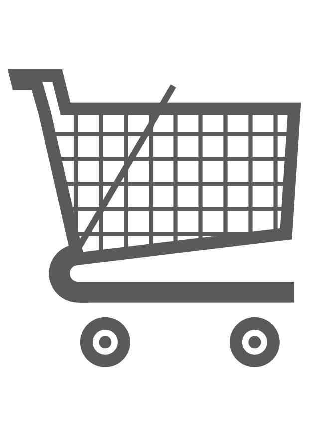 Fargeleggingsbilde handlekurv