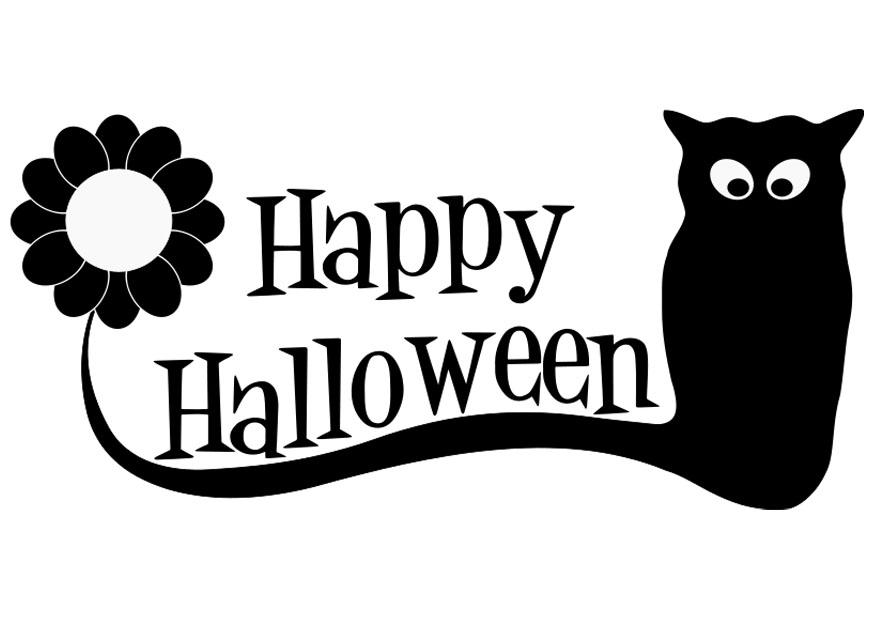 Fargeleggingsbilde happy halloween
