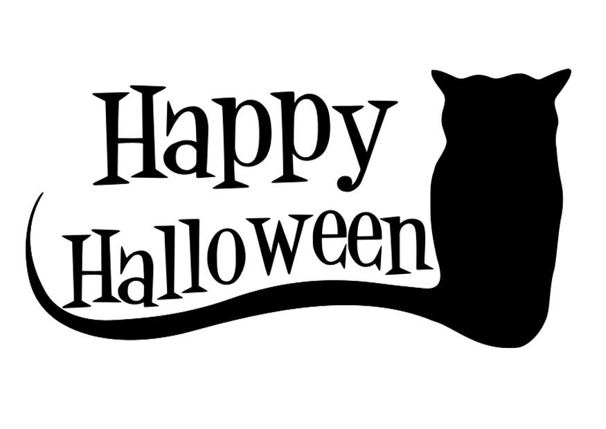 Fargeleggingsbilde happy halloween