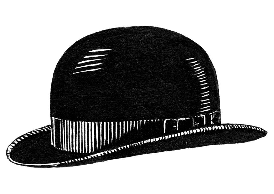 Fargeleggingsbilde hatt