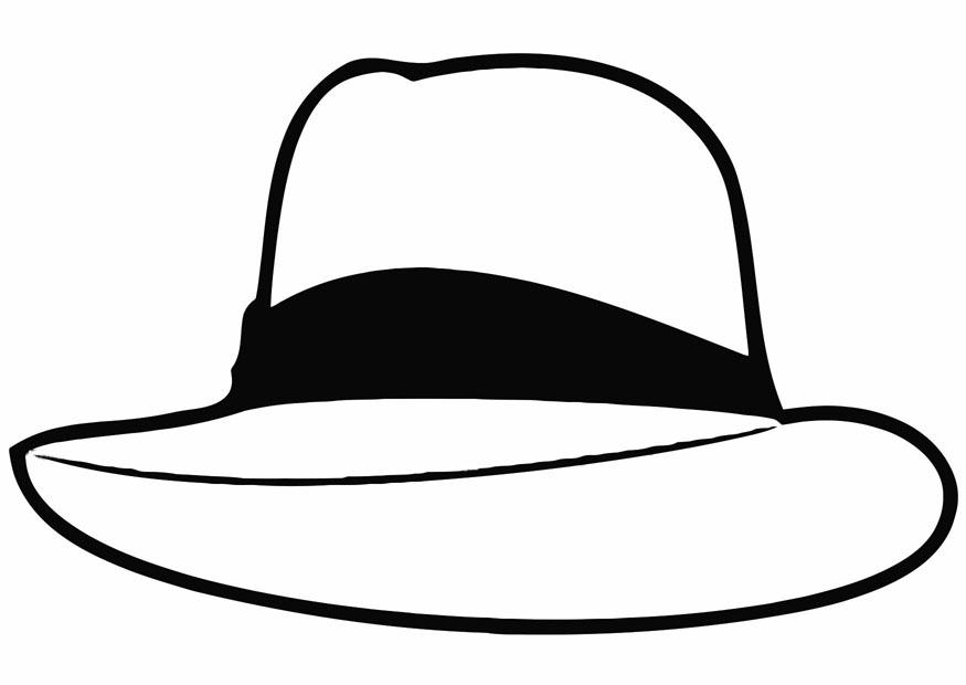 hatt Fargeleggingsbilde hatt