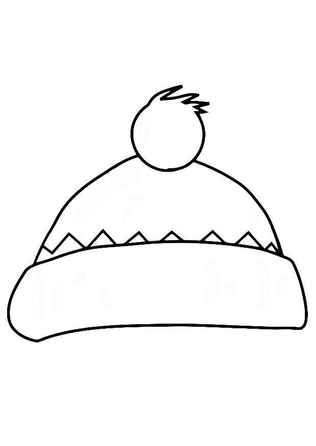 Fargeleggingsbilde hatt