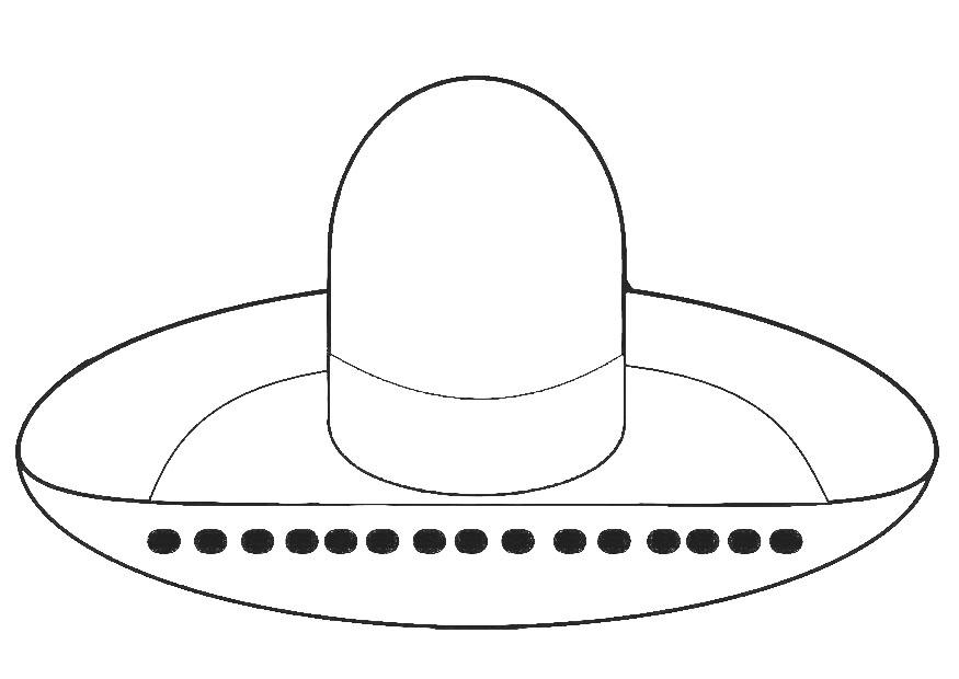 hatt - sombrero Fargeleggingsbilde hatt - sombrero