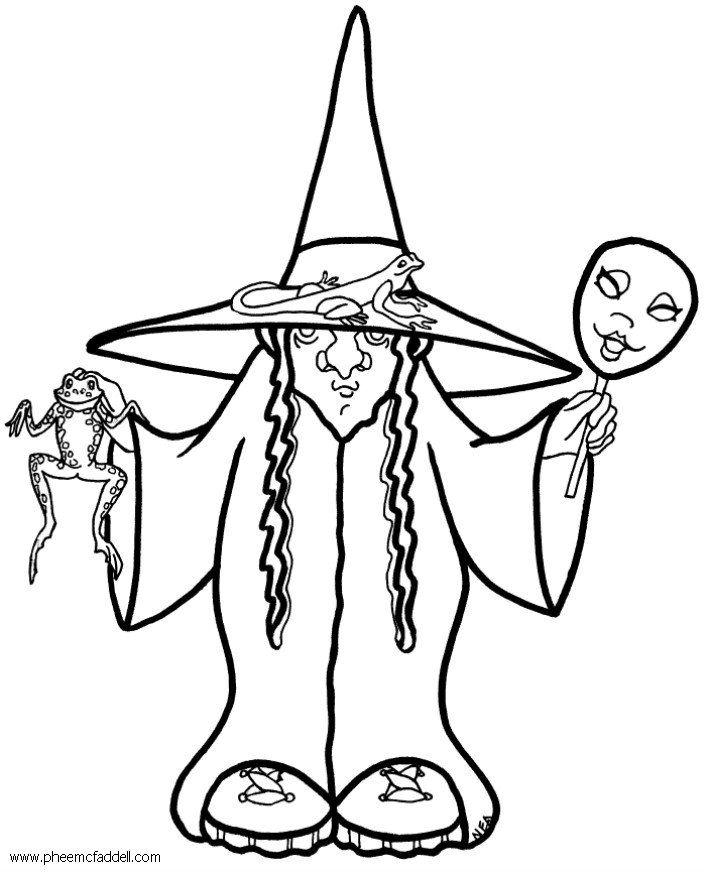 heks halloween Fargeleggingsbilde heks halloween
