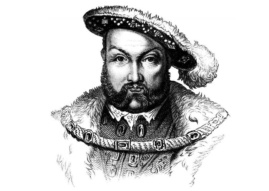 henrik viii Fargeleggingsbilde henrik viii