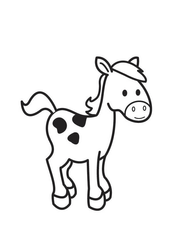 hest Fargeleggingsbilde hest