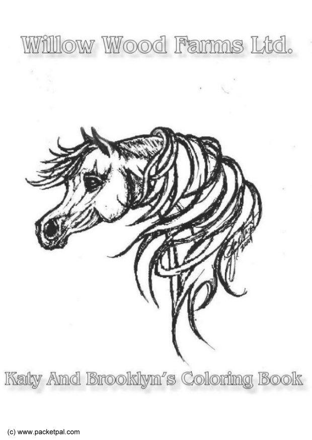 hest fra willows farm Fargeleggingsbilde hest fra willows farm