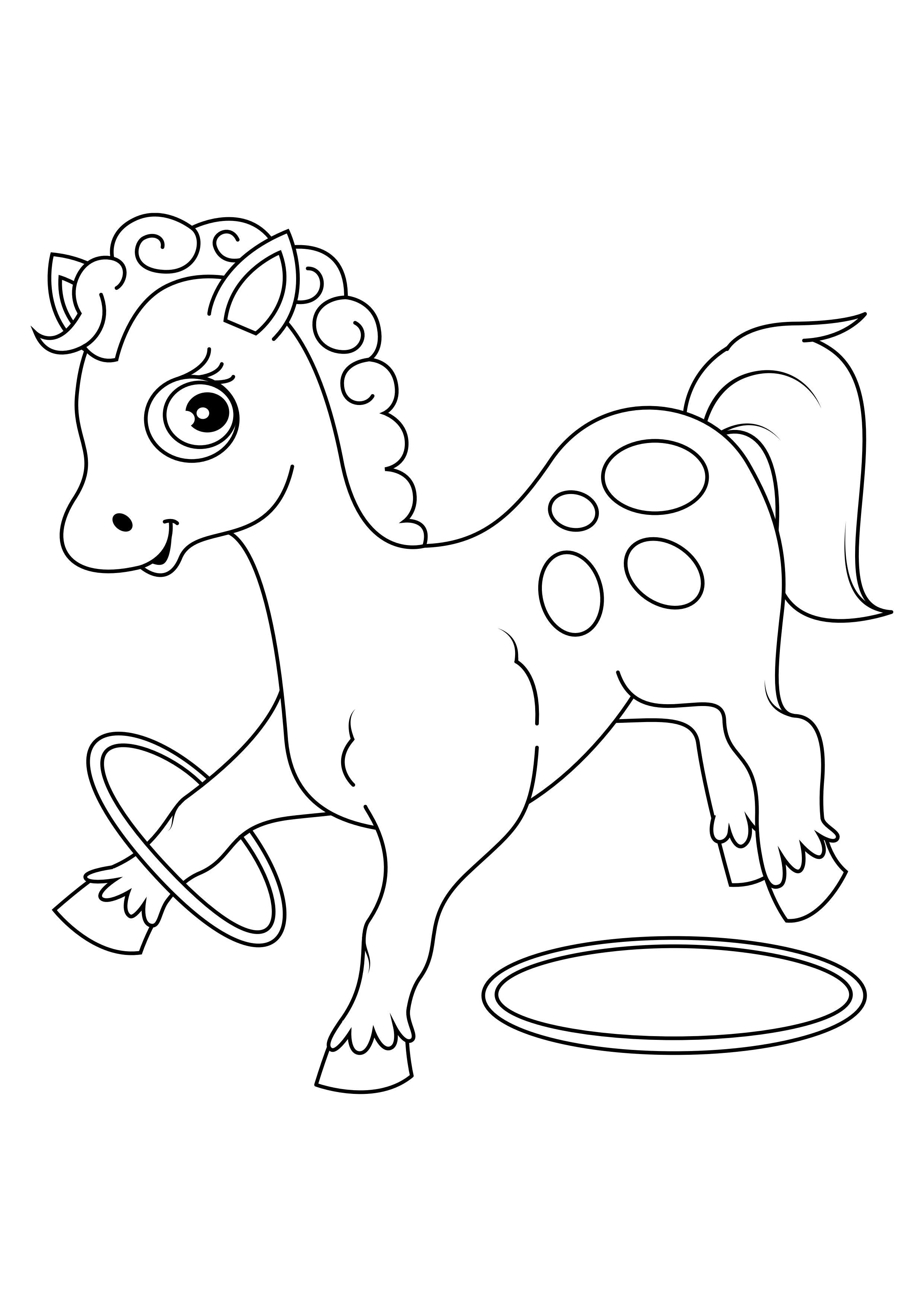 hest med bA¸yler Fargeleggingsbilde hest med bA¸yler
