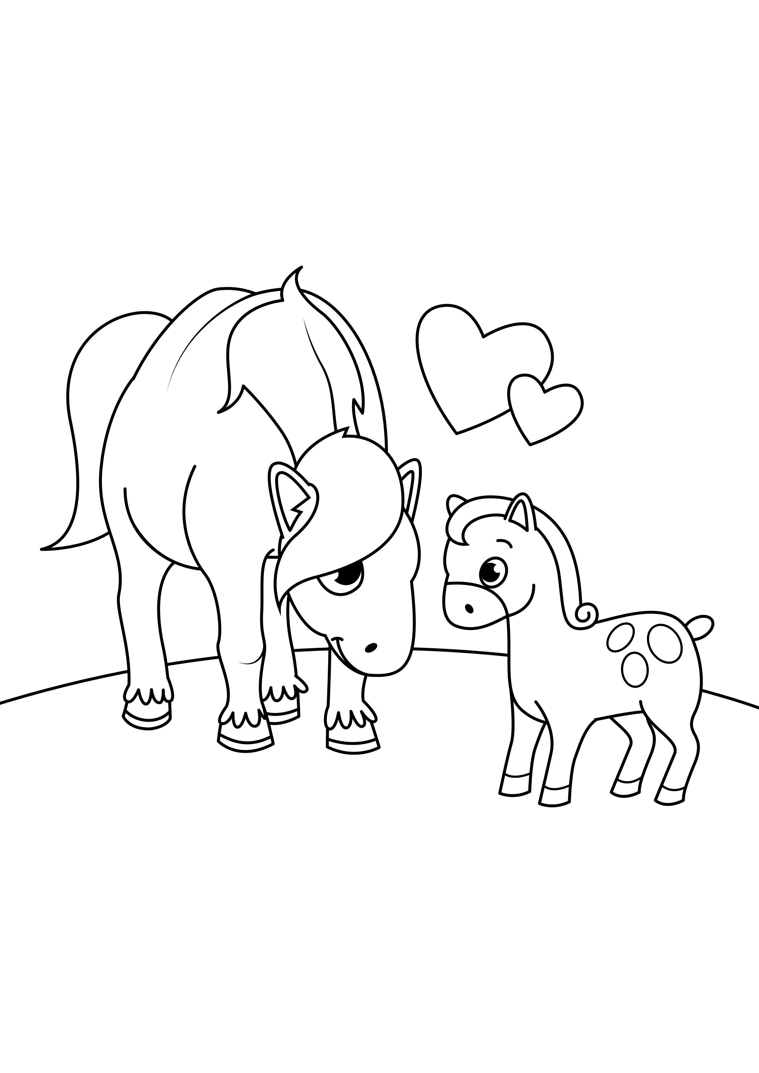 hest med fA¸ll Fargeleggingsbilde hest med fA¸ll