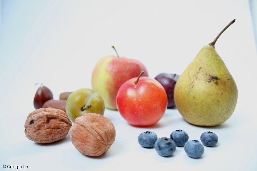 Foto hjemmedyrkede frukter