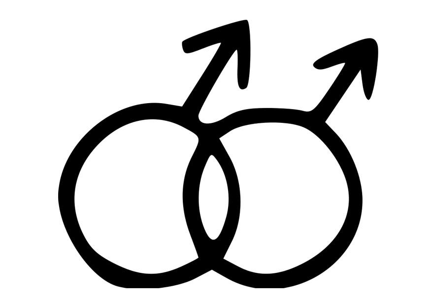 homosymbol Fargeleggingsbilde homosymbol