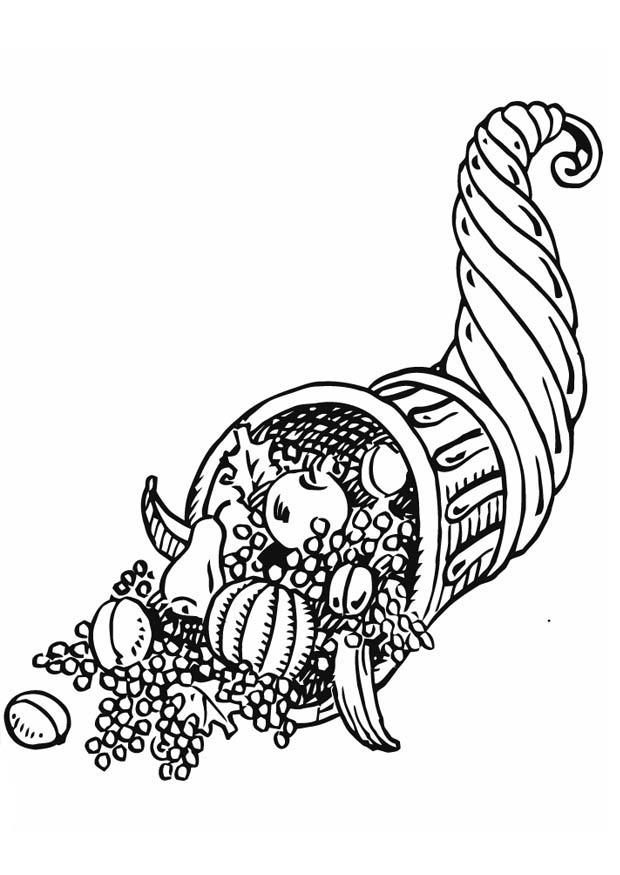 Fargeleggingsbilde horn
